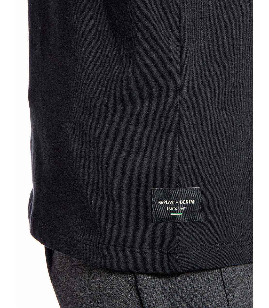 サルトリアーレコットンジャージーベーシックTシャツ 詳細画像 ブラック 4